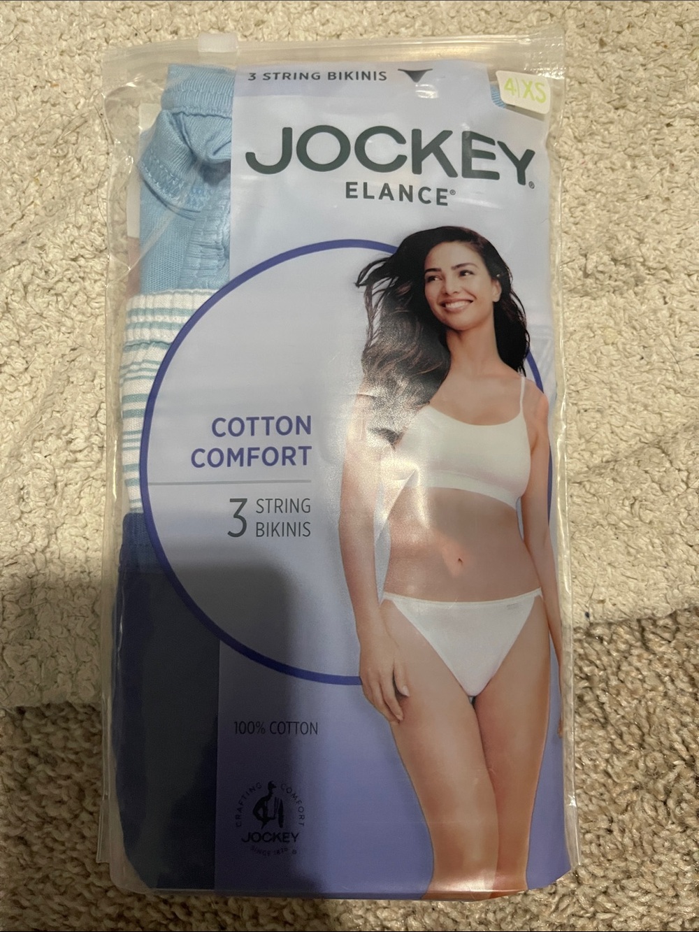 NWT- Jockey- 4/XS. 3 String Bikinis